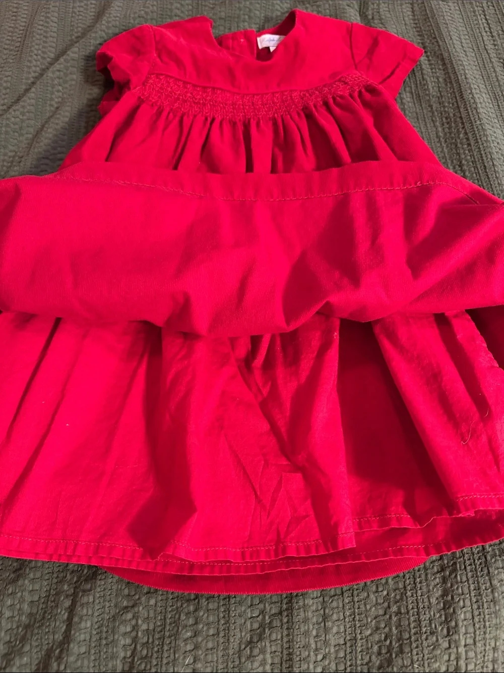 Ralph Lauren Corduroy Red Dress, 24m